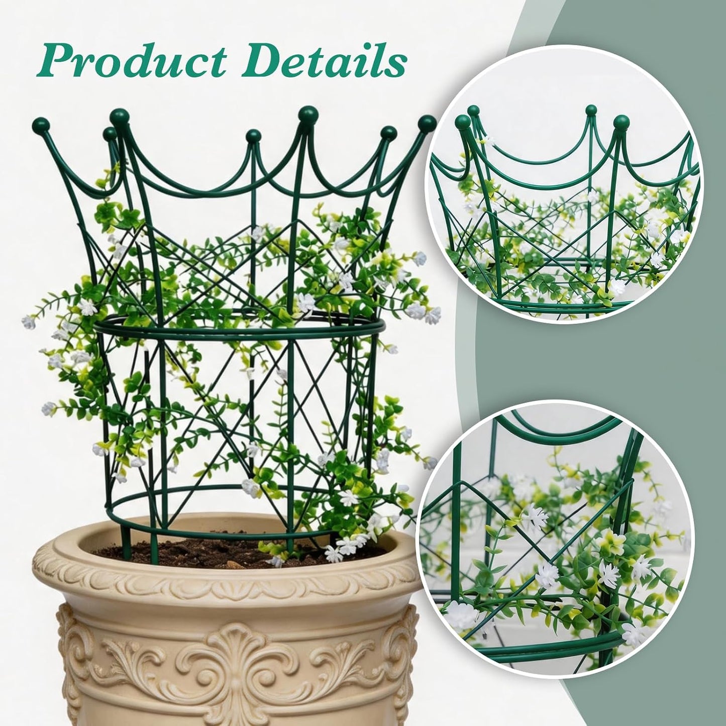Peony Supports for Outdoor Plants,18.5 x 22.9in Dahlia Stakes