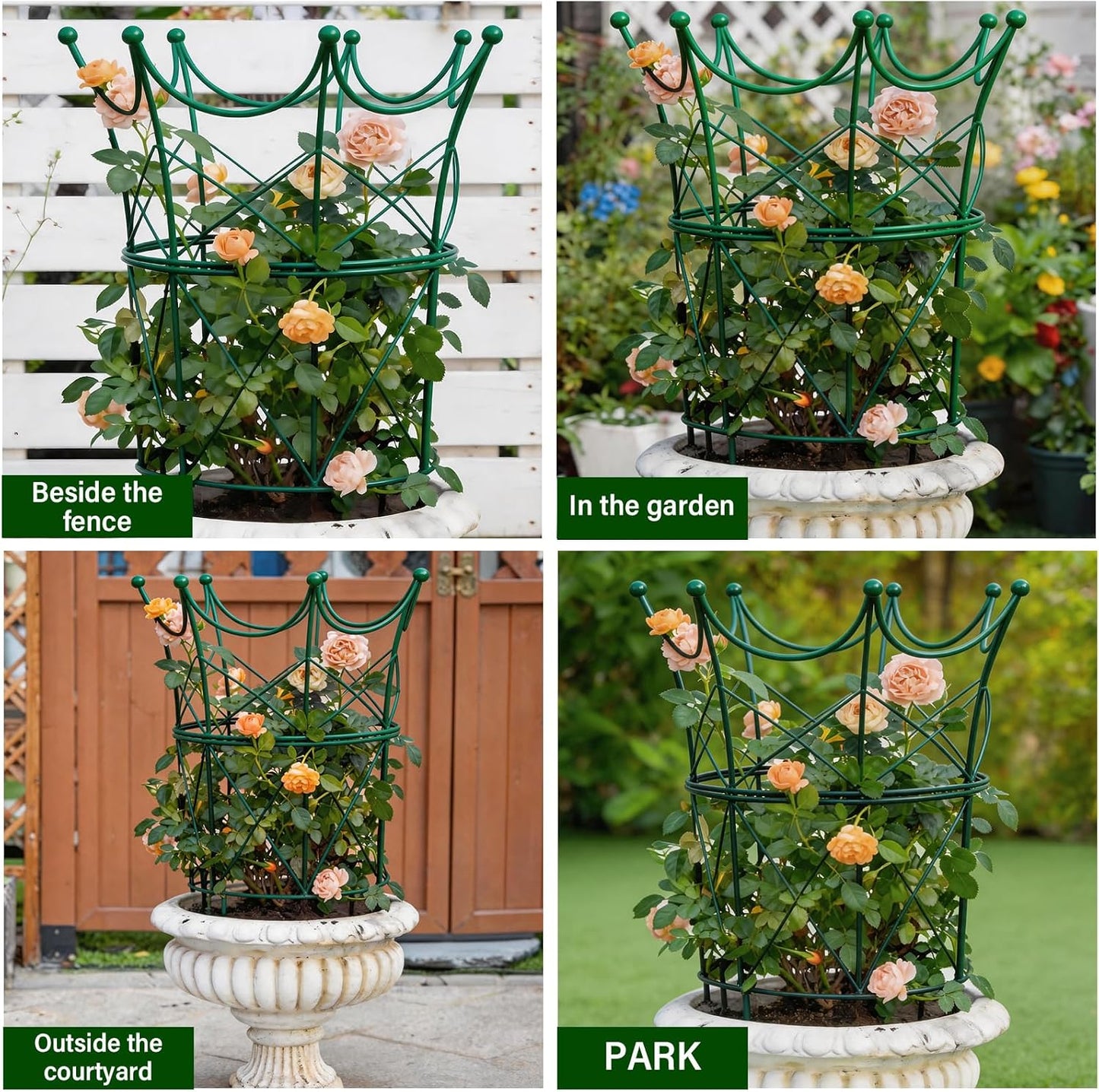 Peony Supports for Outdoor Plants,18.5 x 22.9in Dahlia Stakes