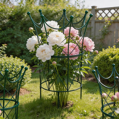Peony Supports for Outdoor Plants,18.5 x 22.9in Dahlia Stakes