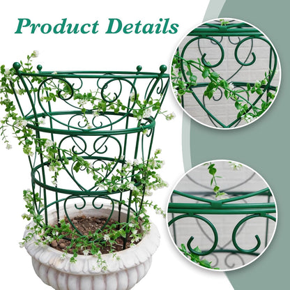 Peony Supports for Outdoor Plants,18.5 x 22.9in Dahlia Stakes