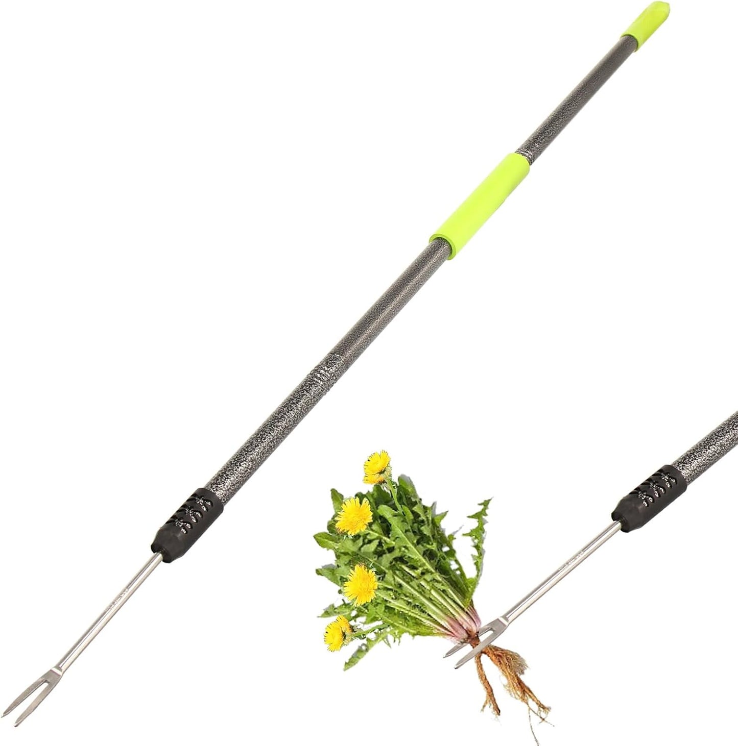 Weed Puller Tool,48" Long Handle Weeder Puller Tool with Soft Grip