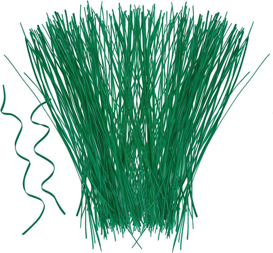 Plant Twist Ties - 8'' Plant Ties for Climbing Plants, Pack of 100, Green