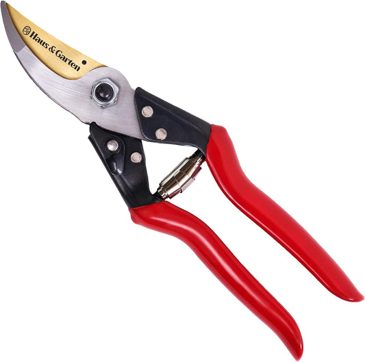 ForgedPRO 8.75" Heavy Duty Professional Titanium Bypass Pruning Shears - Use As Pruners, Garden Shears, Handheld Pruning Shears For Gardening, Clippers, Garden Scissors, Pruner Tool
