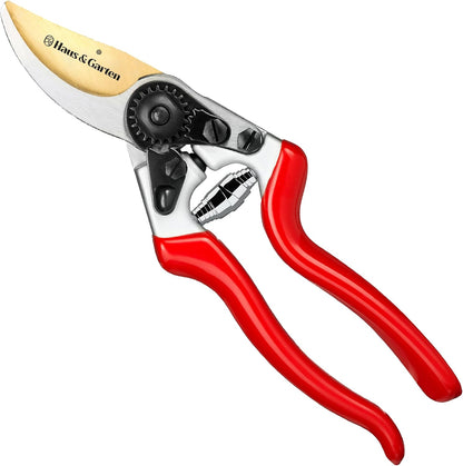 ForgedPRO 8.75" Heavy Duty Professional Titanium Bypass Pruning Shears - Use As Pruners, Garden Shears, Handheld Pruning Shears For Gardening, Clippers, Garden Scissors, Pruner Tool