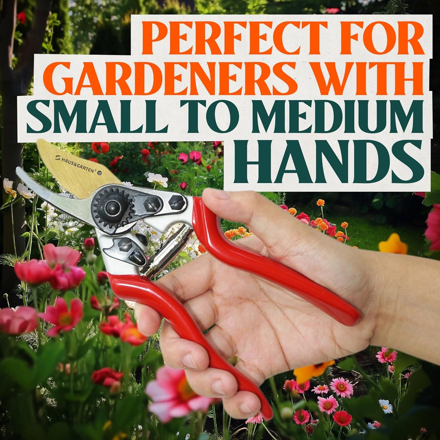 ForgedPRO 8.75" Heavy Duty Professional Titanium Bypass Pruning Shears - Use As Pruners, Garden Shears, Handheld Pruning Shears For Gardening, Clippers, Garden Scissors, Pruner Tool