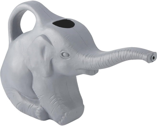 Union 63182 Elephant Watering Can, 2 Quarts, Gray