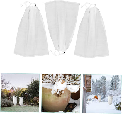 3 Pack Plant Frost Covers Floating Row Plant Protectors Breathable Material for Freezing Protection for Winter
