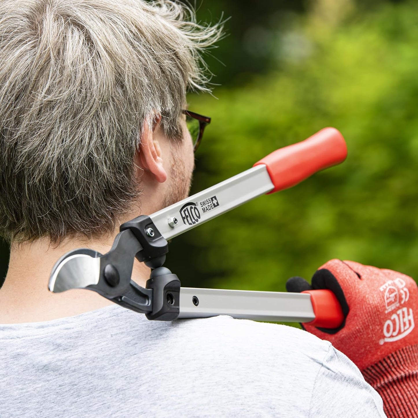 F201-60 Swiss Made Loppers for Gardening – 24" Lightweight Precision Loppers for Tree Trimming | Tree Branch Cutters | Tree Trimmer Tool with Carbon Steel Blade | I-Beam Handles | Vineyard Blade