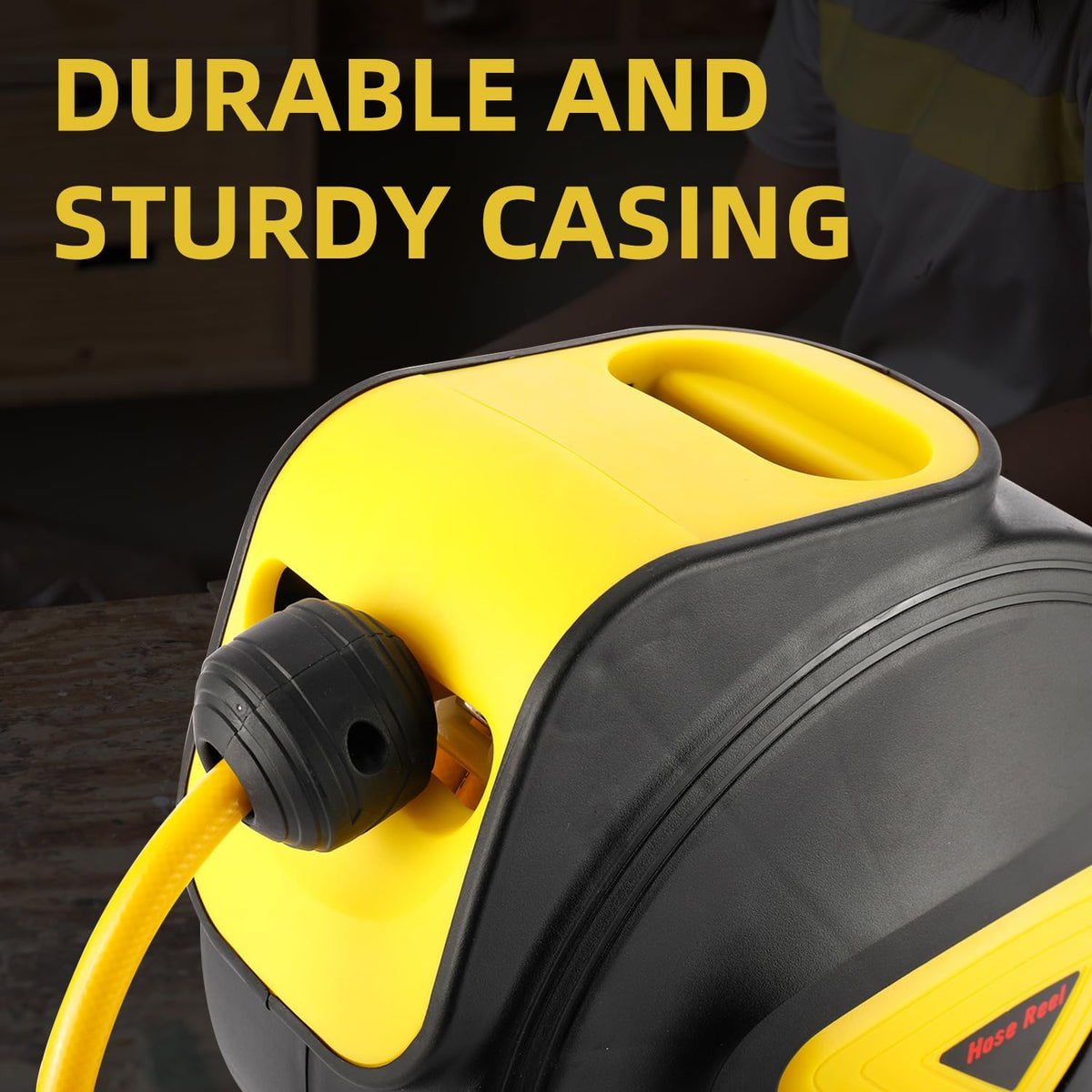 Retractable Auto Rewind Air Hose Reel Wall Mount Tool Air Compressor 33ft x5/16inches 180 degree rotation Air Hose Reel