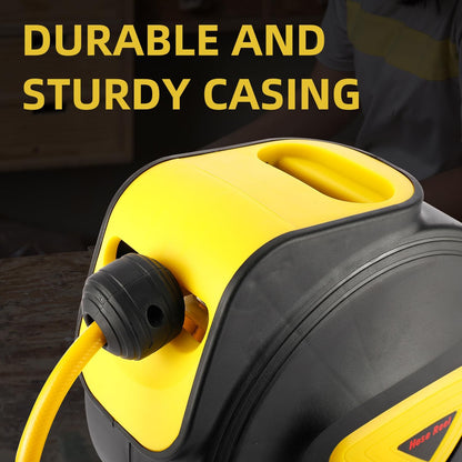 Retractable Auto Rewind Air Hose Reel Wall Mount Tool Air Compressor 33ft x5/16inches 180 degree rotation Air Hose Reel