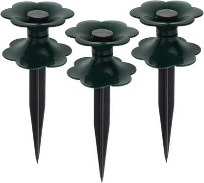 3 Pack Garden Hose Guide Stakes Water Guide Wheels for Hose Direction Control Plant Protection around Flower Beds Lawn Yard Patio and Greenhouse Use