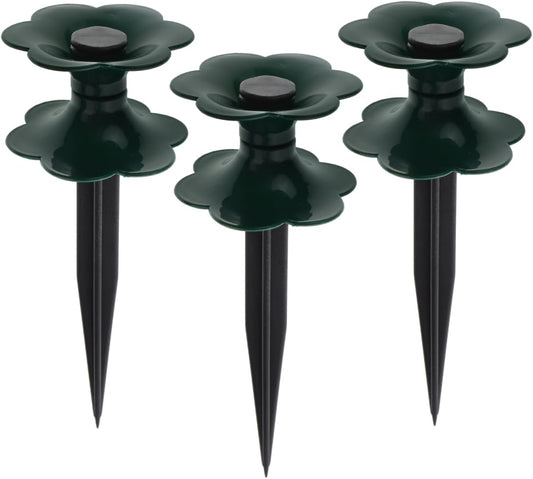 3 Pack Garden Hose Guide Stakes Water Guide Wheels for Hose Direction Control Plant Protection around Flower Beds Lawn Yard Patio and Greenhouse Use