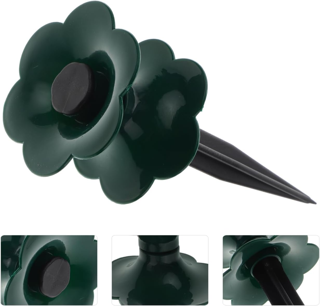 3 Pack Garden Hose Guide Stakes Water Guide Wheels for Hose Direction Control Plant Protection around Flower Beds Lawn Yard Patio and Greenhouse Use