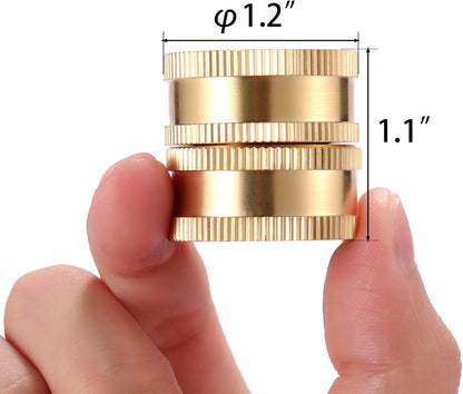 2 Pack 3/4" Garden Hose Connector with Dual Swivel for Male Hose to Male Hose, Double Female
