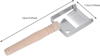 Honeycomb Honey 304 Stainless Steel Scraper Rust-Proof Beekeeping Tine Supplies Uncapping Fork Hive Wooden Handle Gardening Hand Tools