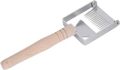 Honeycomb Honey 304 Stainless Steel Scraper Rust-Proof Beekeeping Tine Supplies Uncapping Fork Hive Wooden Handle Gardening Hand Tools