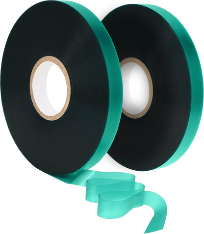 Garden Stretch Tie Tape 1" Wide 150 Feet Non-Sticky Reusable Stretchy Garden Plant Ties Thick Sturdy Stretchable Plant Tape Green Vinyl Stake Ribbon for Tomatoes, Grapes, Flowers and Trees