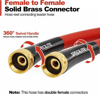 5/8" x 5FT Hot/Cold Short Leader Garden Water Hose, -50℉-190℉