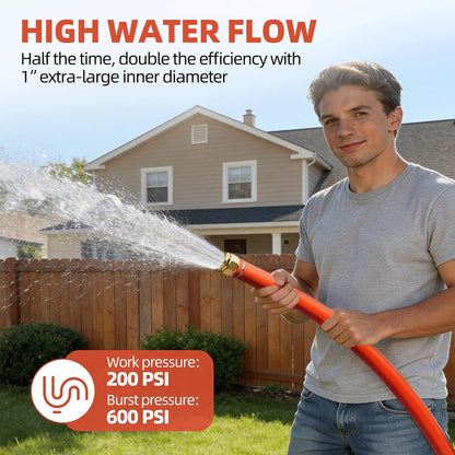 5/8" x 5FT Hot/Cold Short Leader Garden Water Hose, -50℉-190℉