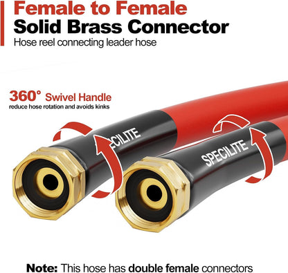 5/8" x 5FT Hot/Cold Short Leader Garden Water Hose, -50℉-190℉