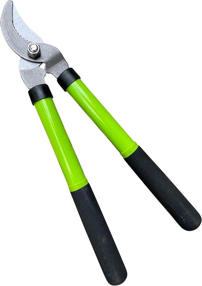 Bypass Loppers Tree Trimmer Clipper – Compact 15 inch High Carbon Steel Blade Gardening Loppers Pruning Shear - Comfort Grip Handles – Heavy Duty Branch Cutter – Cut Thick Branches w Ease
