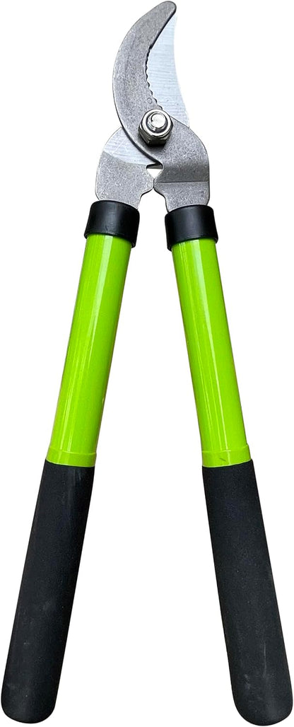 Bypass Loppers Tree Trimmer Clipper – Compact 15 inch High Carbon Steel Blade Gardening Loppers Pruning Shear - Comfort Grip Handles – Heavy Duty Branch Cutter – Cut Thick Branches w Ease