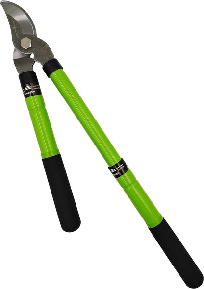 Bypass Loppers Tree Trimmer Clipper – Compact 15 inch High Carbon Steel Blade Gardening Loppers Pruning Shear - Comfort Grip Handles – Heavy Duty Branch Cutter – Cut Thick Branches w Ease