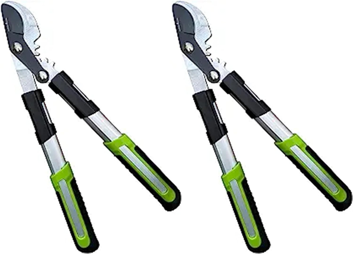 Bypass Loppers Tree Trimmer Clipper – Compact 15 inch High Carbon Steel Blade Gardening Loppers Pruning Shear - Comfort Grip Handles – Heavy Duty Branch Cutter – Cut Thick Branches w Ease