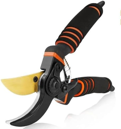 8'' Professional Straight Blade Garden Shears for Plant Trimming