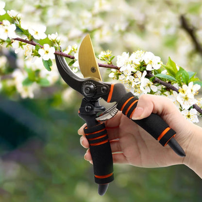 8'' Professional Straight Blade Garden Shears for Plant Trimming