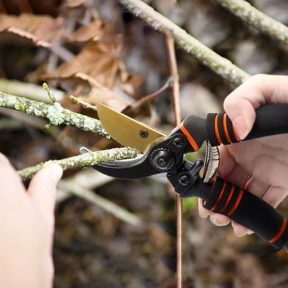 8'' Professional Straight Blade Garden Shears for Plant Trimming