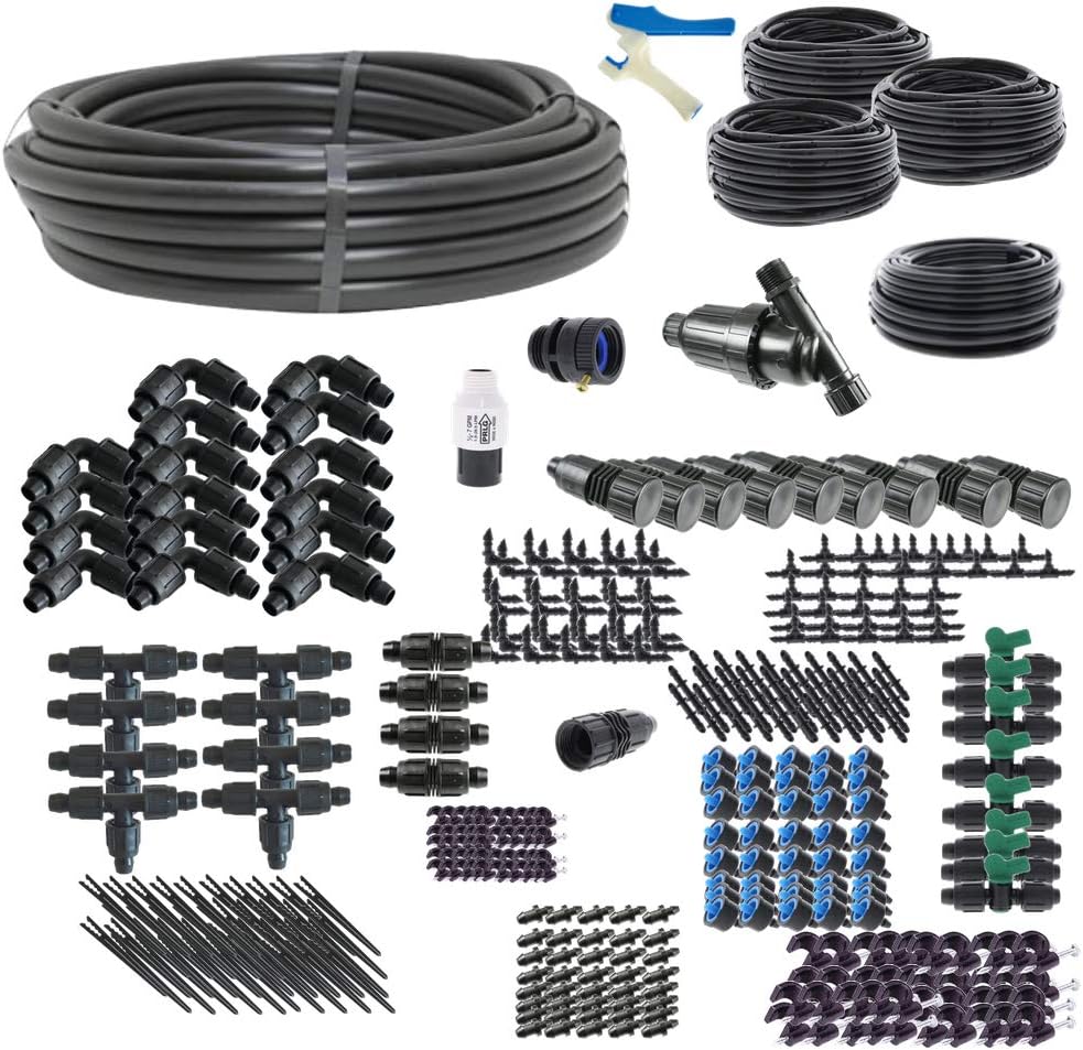 Drip Irrigation Kit for Raised Bed Gardening - Kit Size : Premium