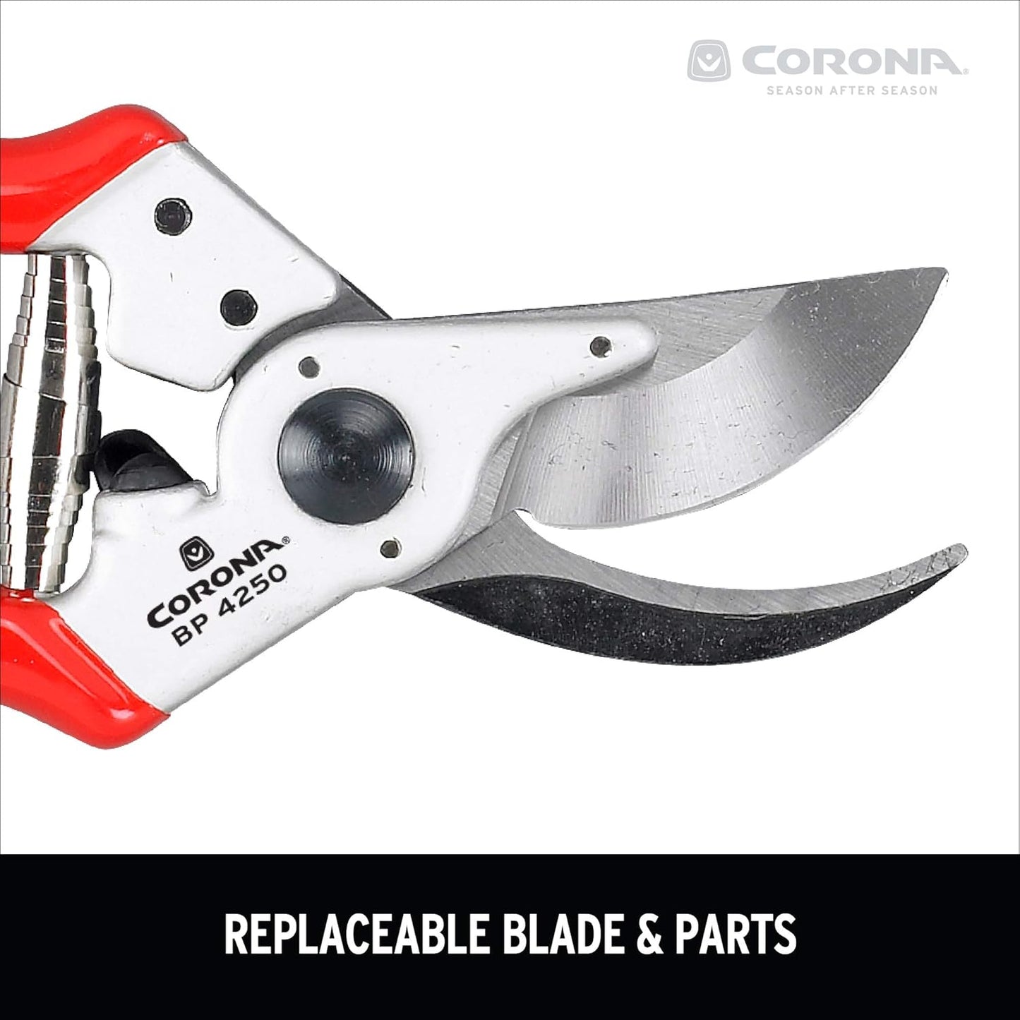 BP 4250 MAXFORGED Aluminum Bypass Pruner, 1-Inch Cut Capacity, Professional Hand Pruning Shears with Replaceable Steel Blade & Ergonomic Angled Head