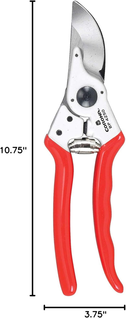BP 4250 MAXFORGED Aluminum Bypass Pruner, 1-Inch Cut Capacity, Professional Hand Pruning Shears with Replaceable Steel Blade & Ergonomic Angled Head