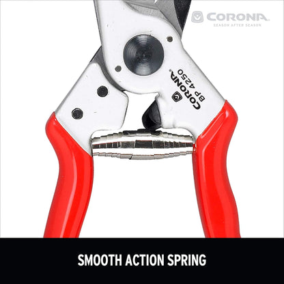 BP 4250 MAXFORGED Aluminum Bypass Pruner, 1-Inch Cut Capacity, Professional Hand Pruning Shears with Replaceable Steel Blade & Ergonomic Angled Head