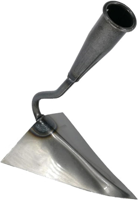 Triangle Hoe Garden Tool, Hardened All-Steel Plow Hoe Ridging for Easy Gardening, Durable and Effective Stainless Steel Landscaping Hoe for Manuring Weeding Planting Digging Soil Leveling (M,8.7")