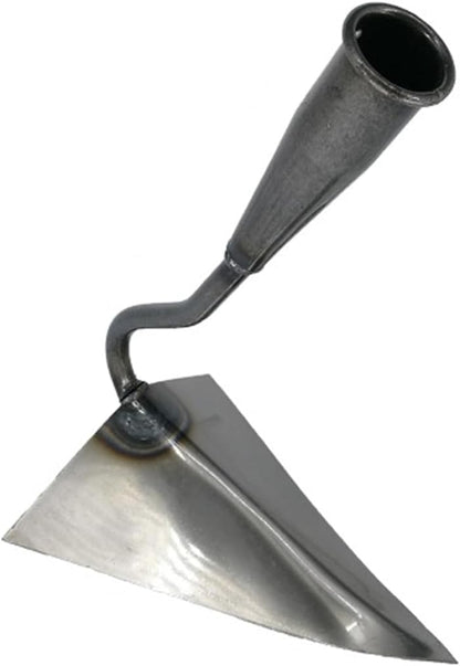Triangle Hoe Garden Tool, Hardened All-Steel Plow Hoe Ridging for Easy Gardening, Durable and Effective Stainless Steel Landscaping Hoe for Manuring Weeding Planting Digging Soil Leveling (M,8.7")