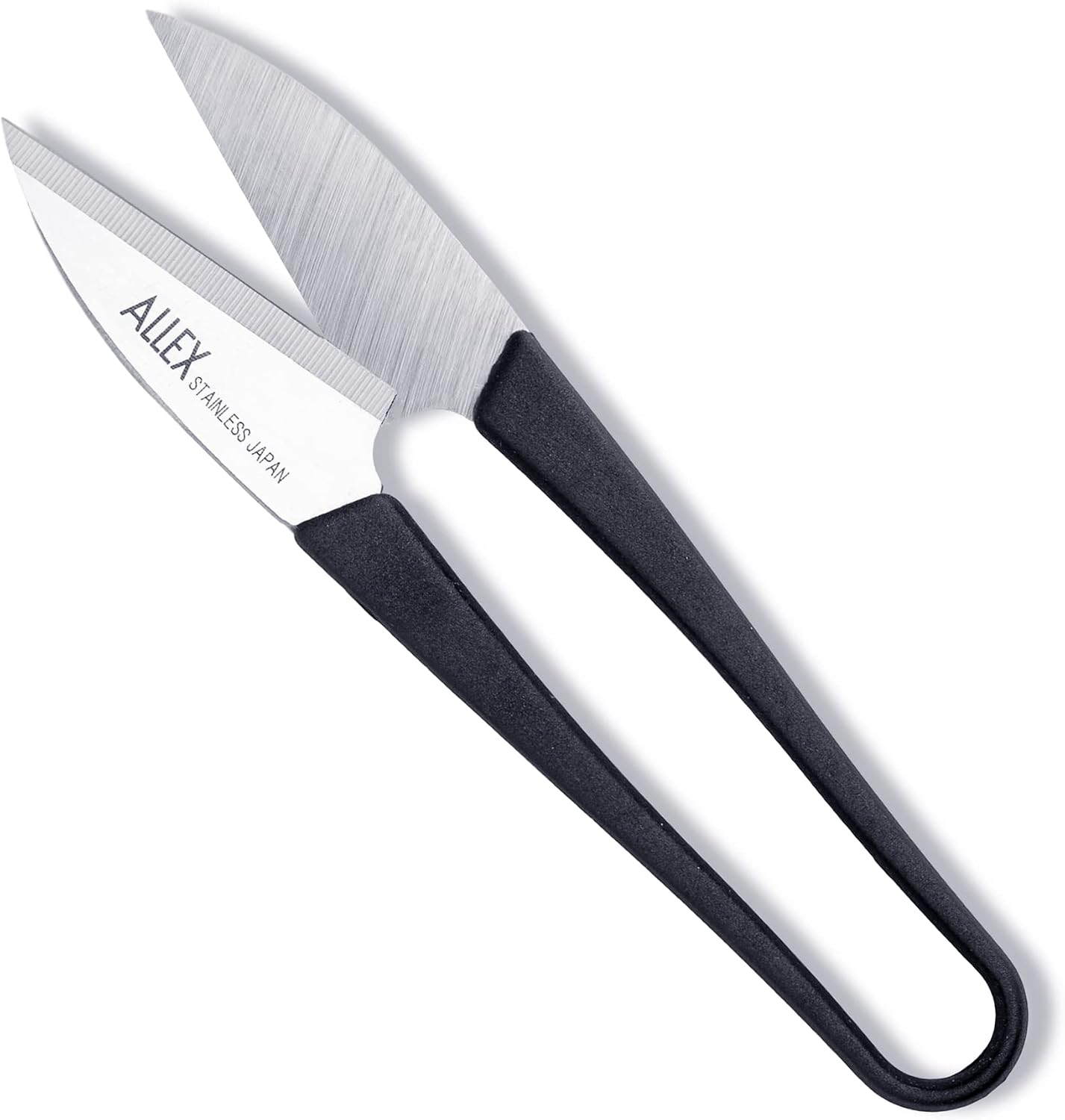 Japanese Thread Snips for Sewing and Embroidery 4.1" (Medium), Made in JAPAN, Spring Loaded Small Thread Snippers Scissors, Black