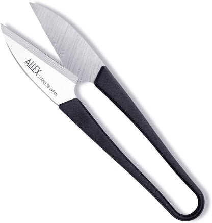 Japanese Thread Snips for Sewing and Embroidery 4.1" (Medium), Made in JAPAN, Spring Loaded Small Thread Snippers Scissors, Black