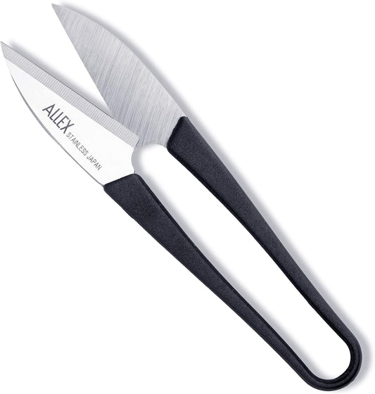 Japanese Thread Snips for Sewing and Embroidery 4.1" (Medium), Made in JAPAN, Spring Loaded Small Thread Snippers Scissors, Black
