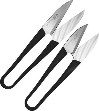 Japanese Thread Snips for Sewing and Embroidery 4.1" (Medium), Made in JAPAN, Spring Loaded Small Thread Snippers Scissors, Black