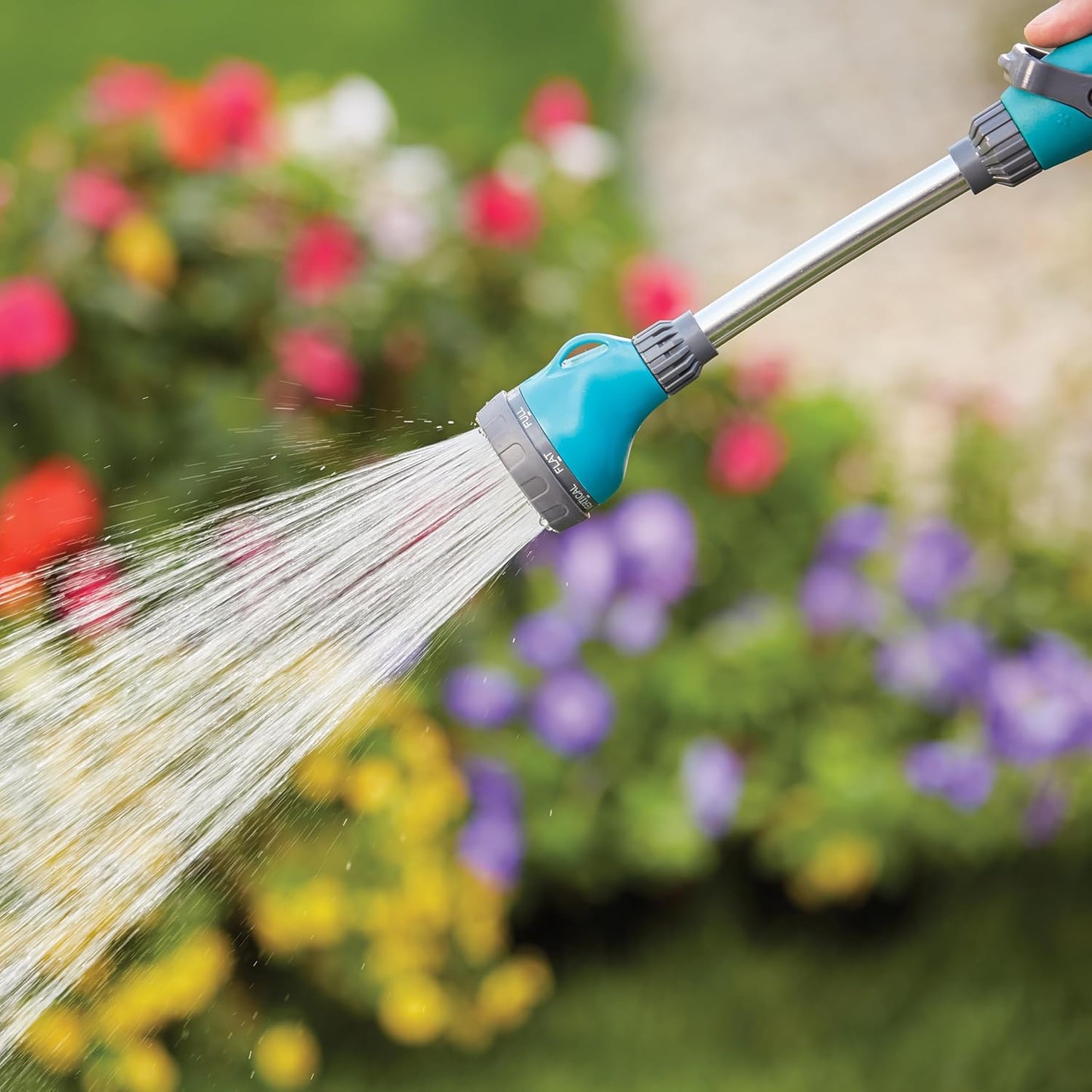 Medium Duty Watering Wand Hose Sprayer, 8 Pattern Watering Wand for Garden Hose, 15.25" Reach