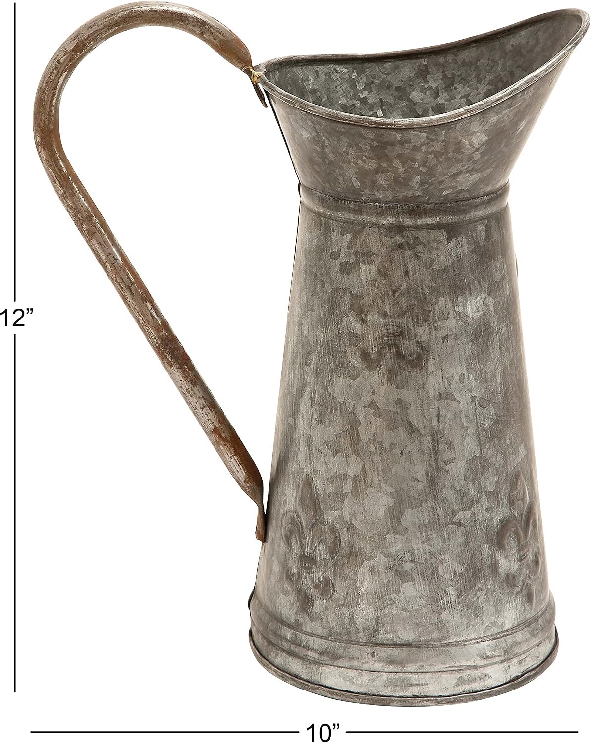 Metal Watering Can Indoor/Outdoor Planter, 10" x 6" x 12", Brown