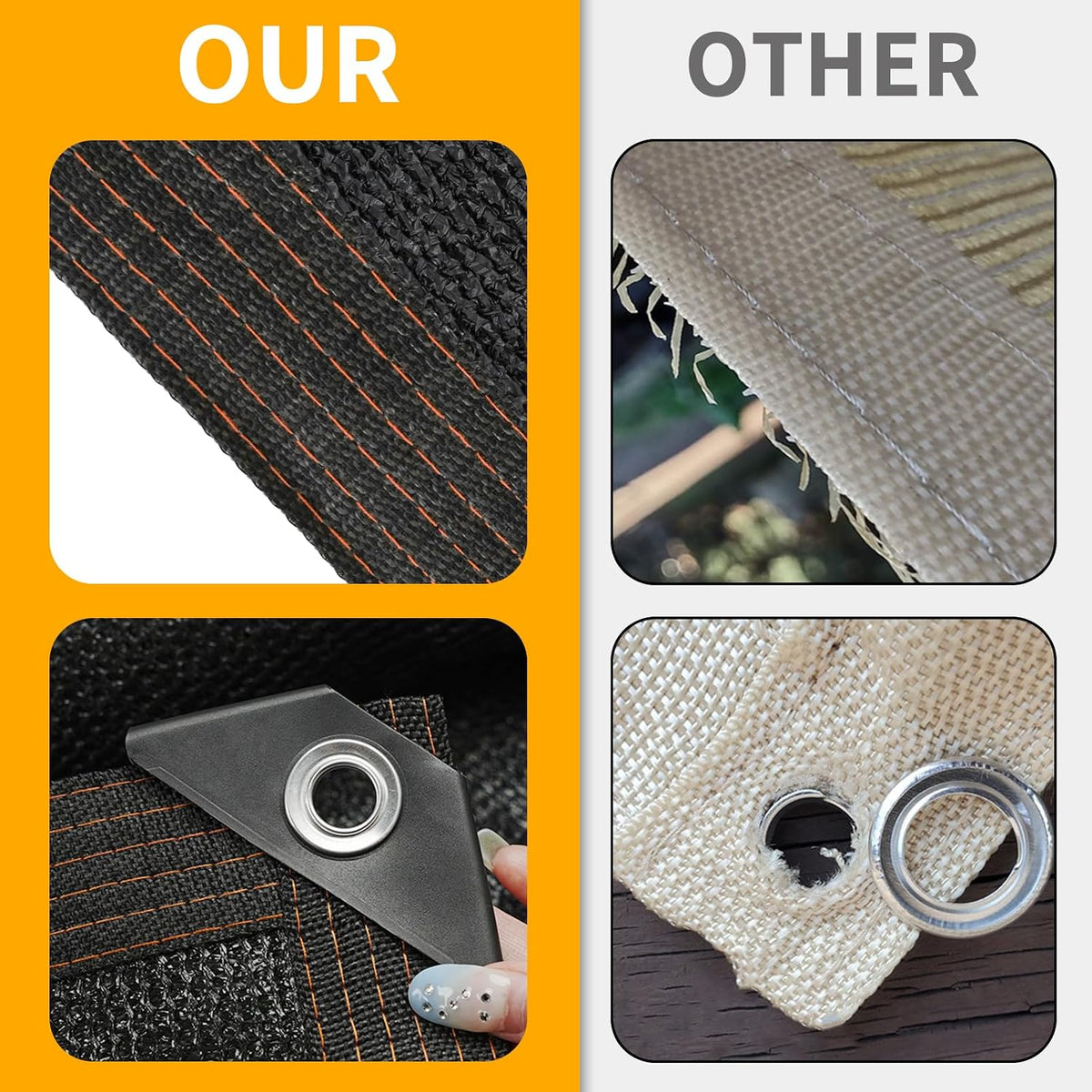 Shade Cloth for Garden 10 * 10FT, 70% Sunblock Mesh Tarp & Outdoor Sun Shade with Grommets, Sun Shade Outdoor Cover, Plant Covers Freeze Protection for Greenhouse, Kennel, Lawn, Patio Black