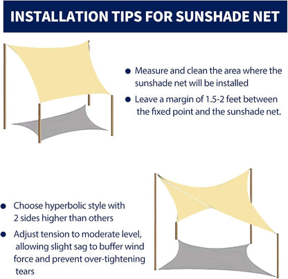 Shade Cloth for Garden 10 * 10FT, 70% Sunblock Mesh Tarp & Outdoor Sun Shade with Grommets, Sun Shade Outdoor Cover, Plant Covers Freeze Protection for Greenhouse, Kennel, Lawn, Patio Black