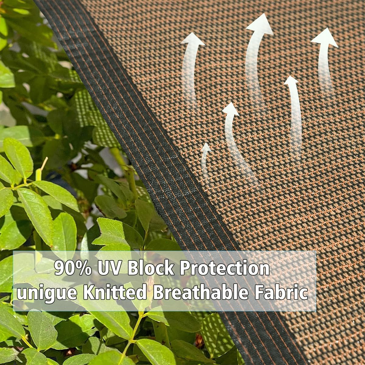 Shade Cloth for Garden 10 * 10FT, 70% Sunblock Mesh Tarp & Outdoor Sun Shade with Grommets, Sun Shade Outdoor Cover, Plant Covers Freeze Protection for Greenhouse, Kennel, Lawn, Patio Black