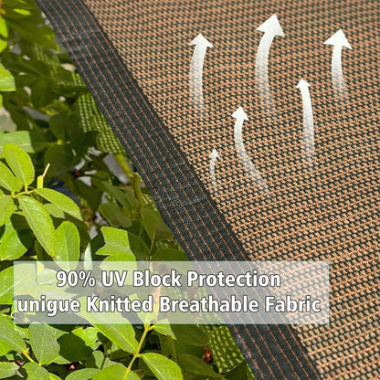 Shade Cloth for Garden 10 * 10FT, 70% Sunblock Mesh Tarp & Outdoor Sun Shade with Grommets, Sun Shade Outdoor Cover, Plant Covers Freeze Protection for Greenhouse, Kennel, Lawn, Patio Black