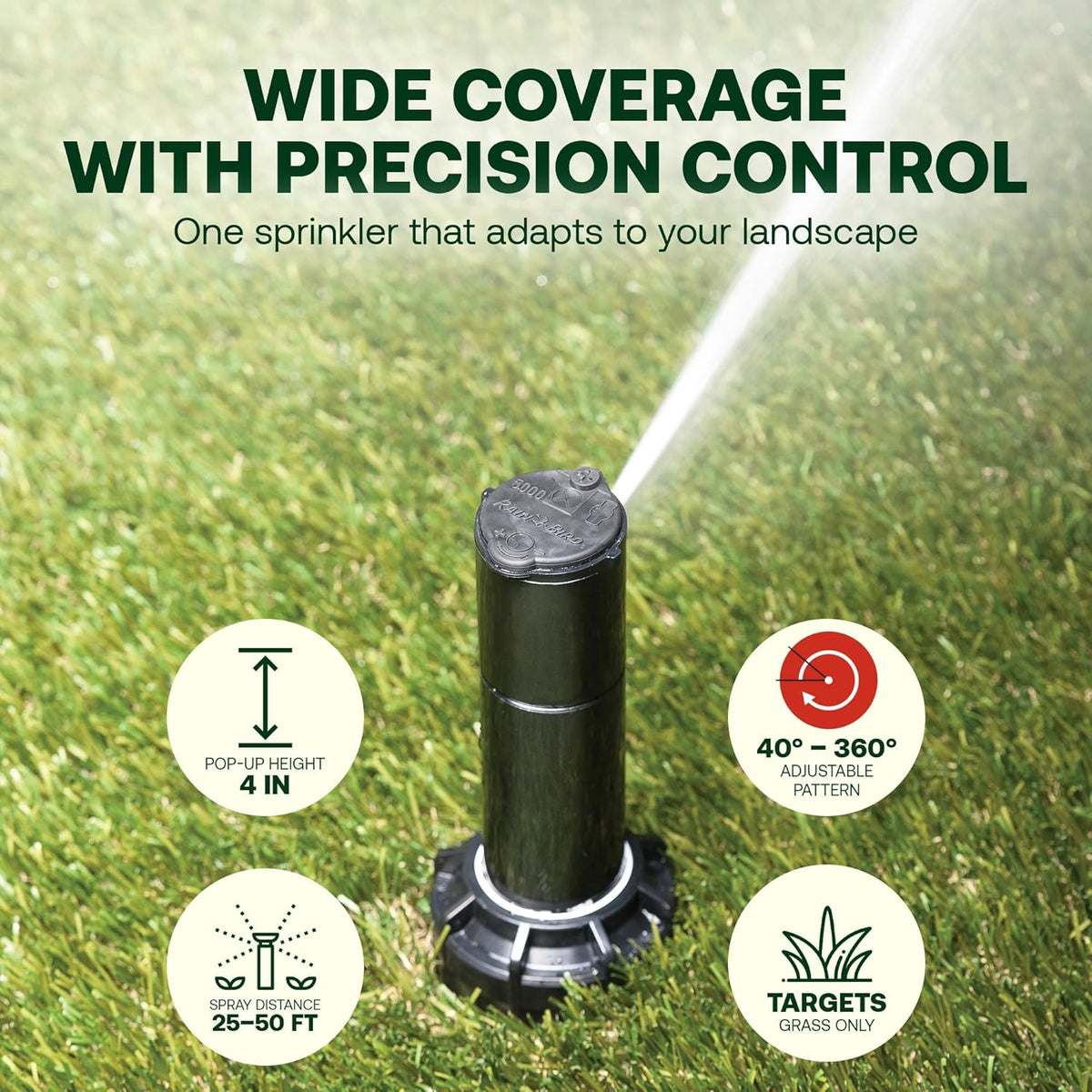 5000 Heavy Duty Simple Adjust Gear Driven Rotor Sprinkler Head