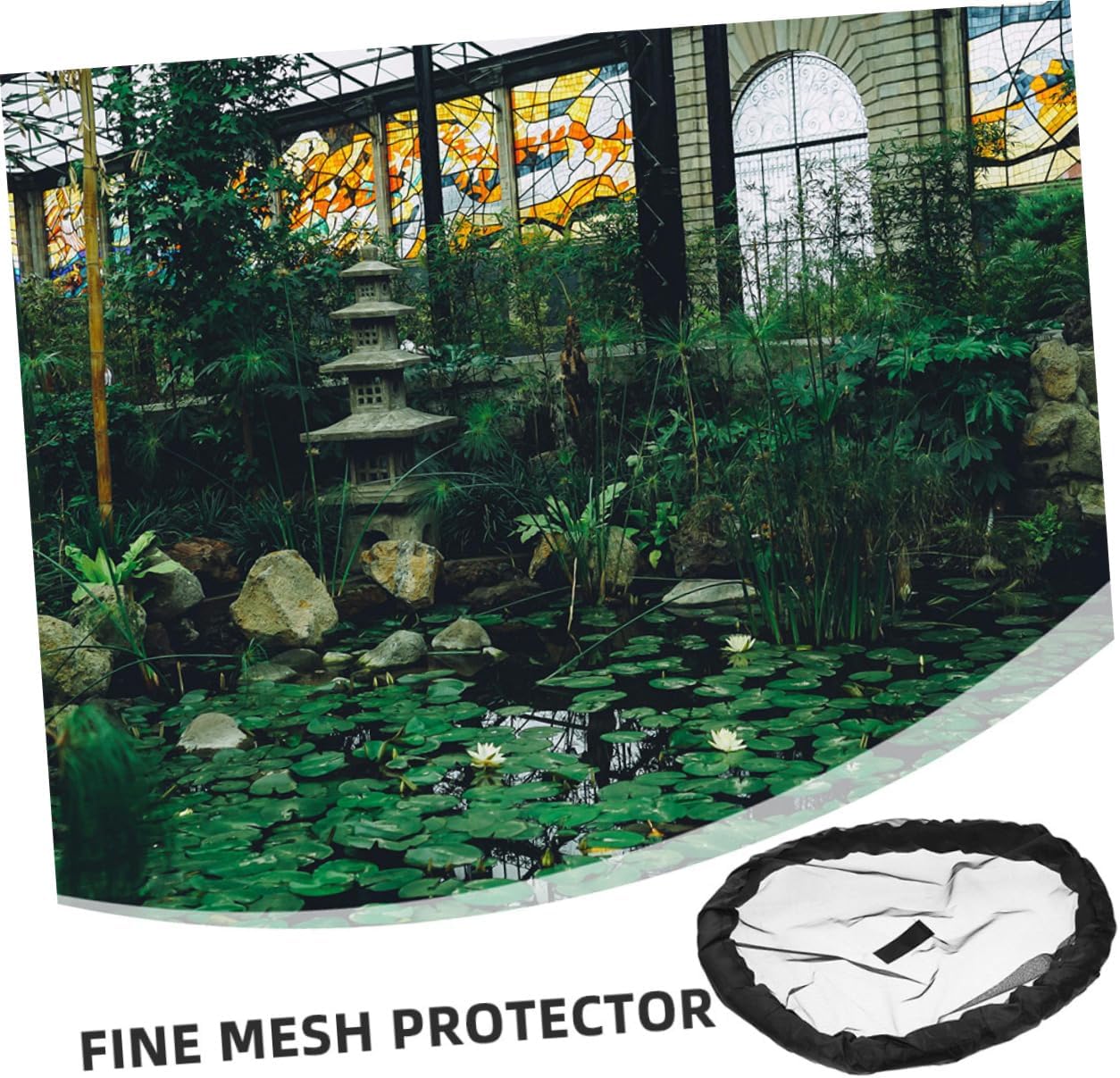 Floating Plant Protector Fine Mesh Fish Net Plant Netting Cover for Koi Fish Protection
