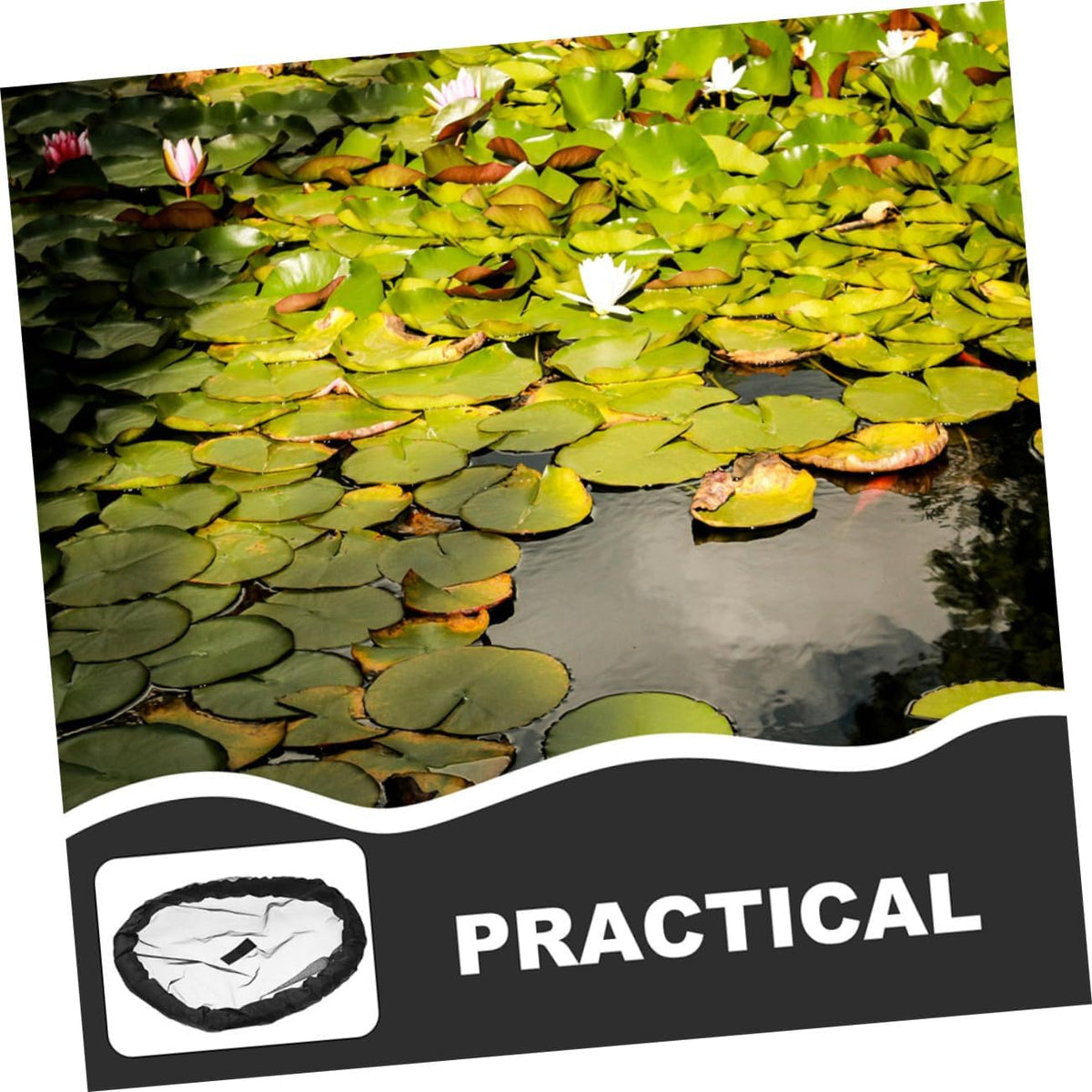 Floating Plant Protector Fine Mesh Fish Net Plant Netting Cover for Koi Fish Protection